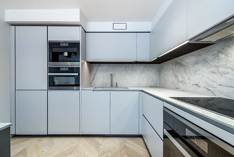 cocina muebles blancos